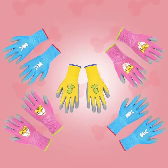 Gants de jardinage imperméables pour enfants