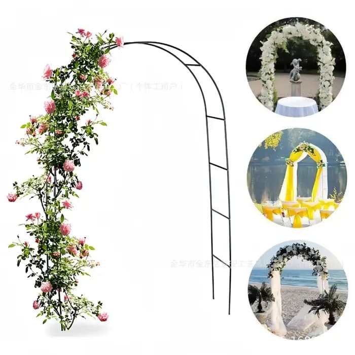 Arches de jardin en fer 240x140x38cm