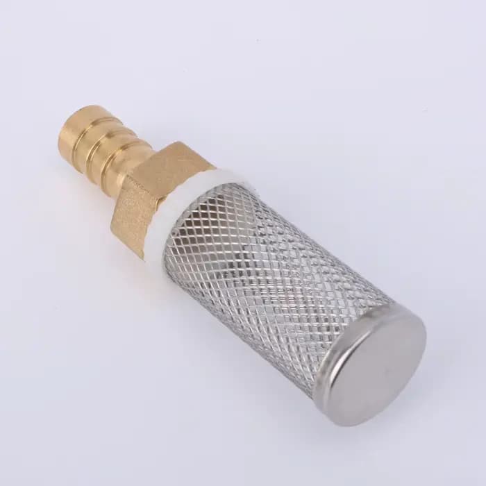 6-19mm Lengthened Stainless Steel Mesh Filter Garden Irrigation Pump Protection Hose