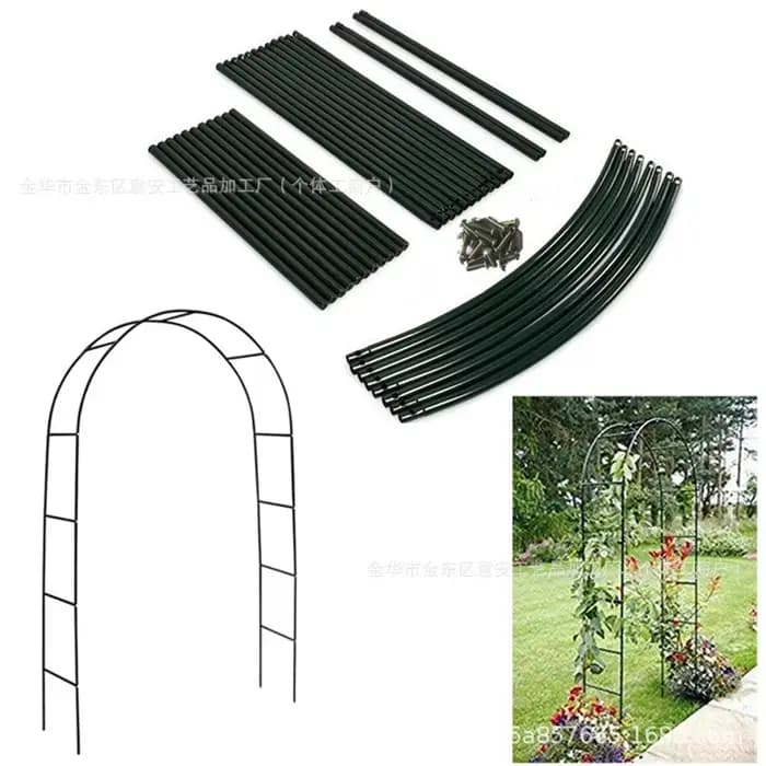 Arches de jardin en fer 240x140x38cm