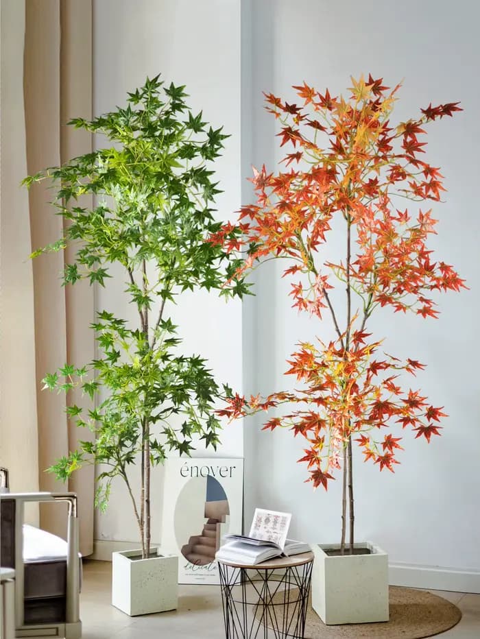 Fausses plantes japonaises artificielles en érable