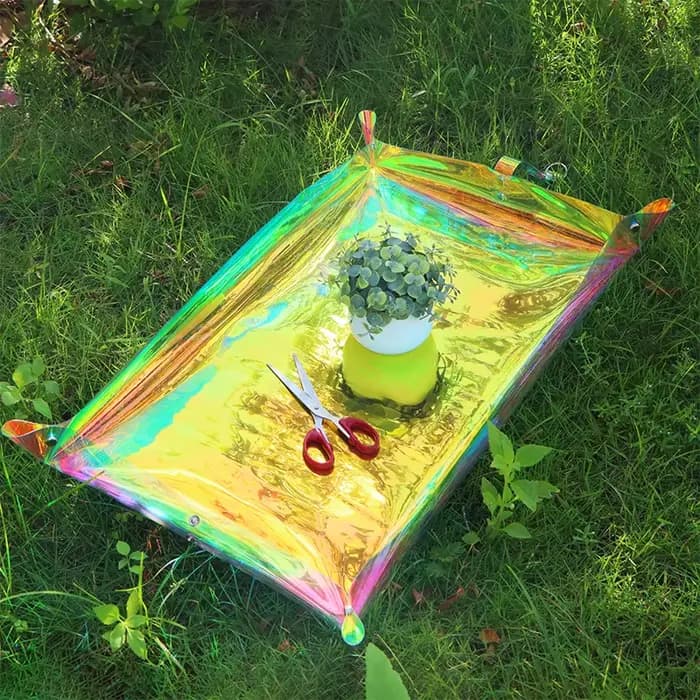 Tapis de plantation pliable en PVC