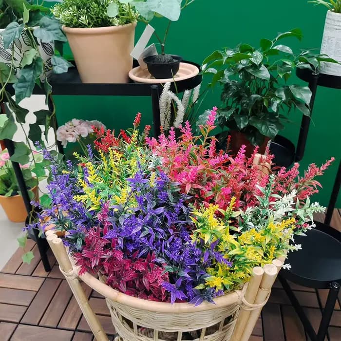 Plantes artificielles à la lavande