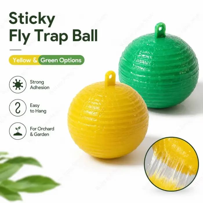 Pièges à insectes de jardin : Boules collantes pour attrape-mouches à fruits