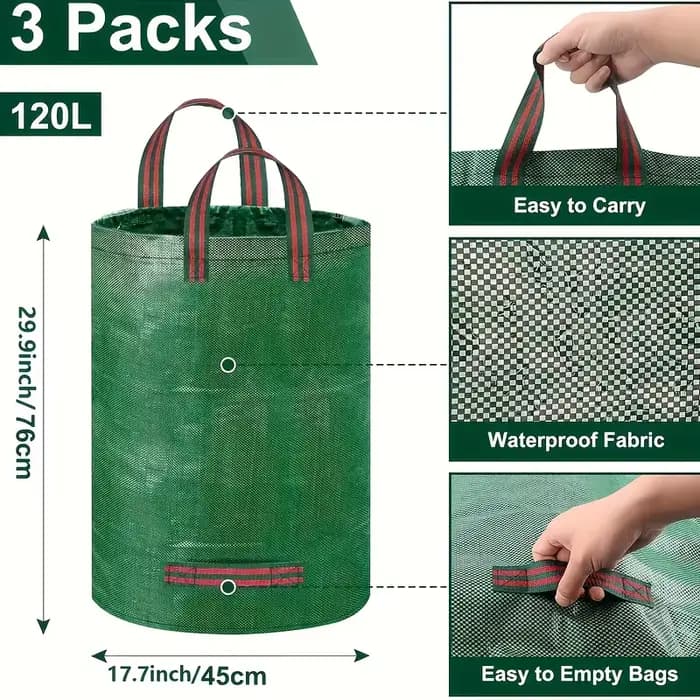 Sac à déchets réutilisable pour jardin