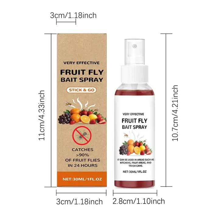 Spray pour mouches de fruits de cuisine
