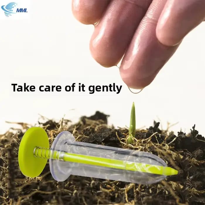 Sower de graines manuel – Jardinière manuelle à profondeur réglable pour légumes/fleurs, outil de jardin léger avec contrôle de l'espacement des graines