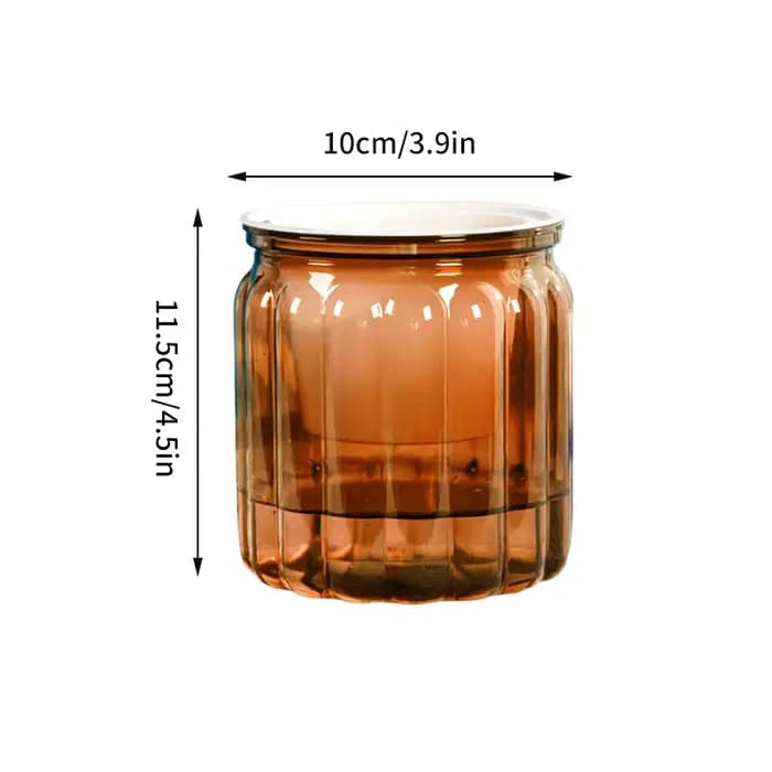 Pot de fleur Transparent au sol