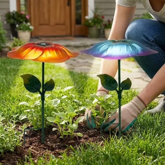 Parasol de jardin en forme de fleur