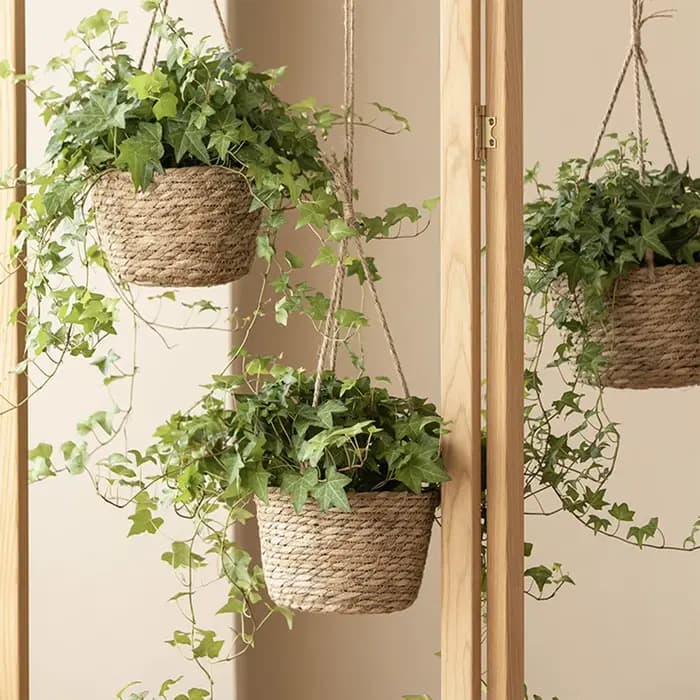 Jardinière suspendue de style rustique