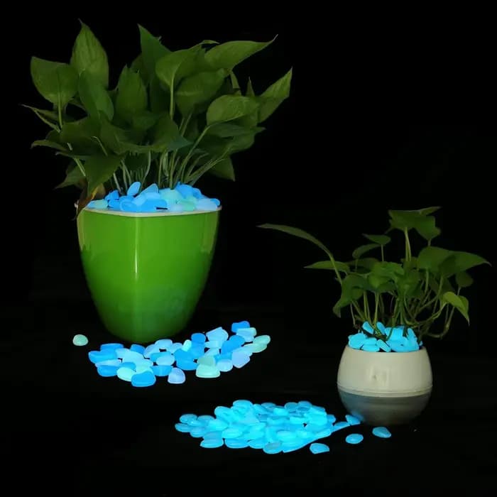 500 pièces brillent dans la nuit jardin galets pierres roches pour cour et passerelles décor fée