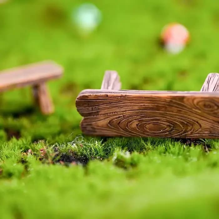 Mini banc de parc en bois