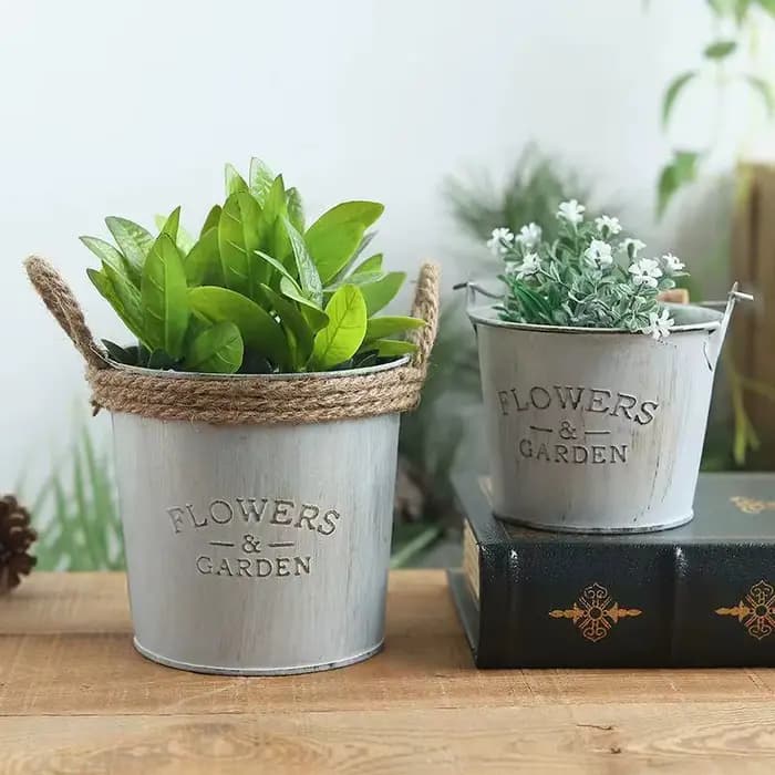 Barils de décoration de jardin