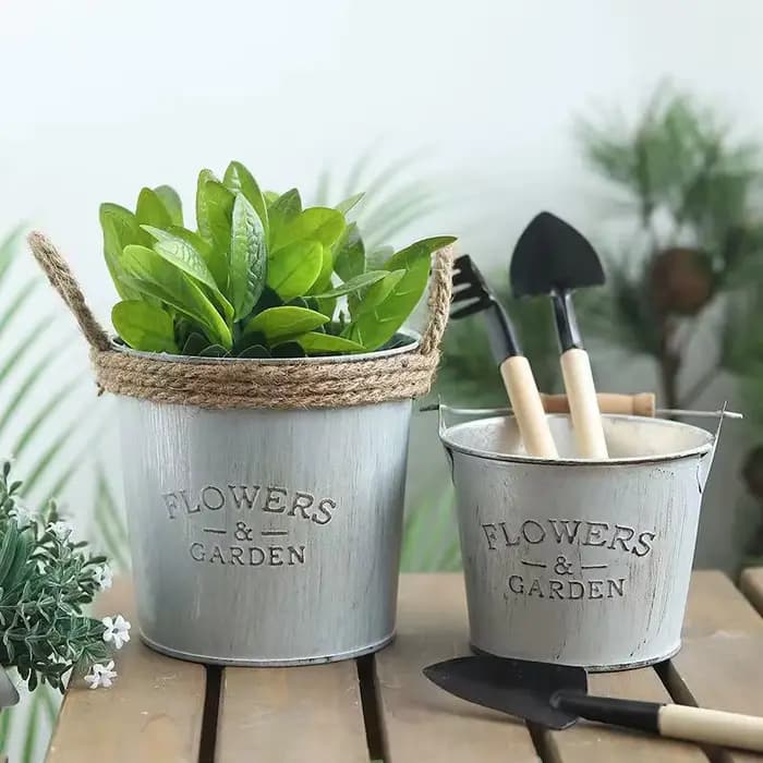 Barils de décoration de jardin