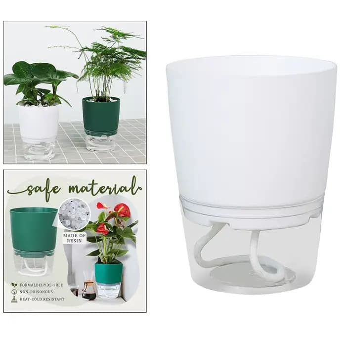 Pot de fleur hydroponique paresseux