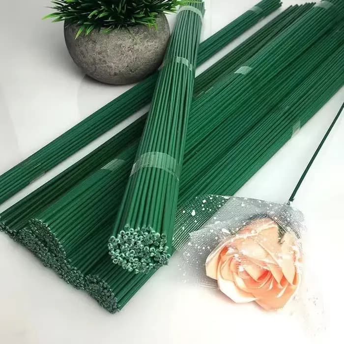 Bâtons de tige de fleur verte 30/40cm