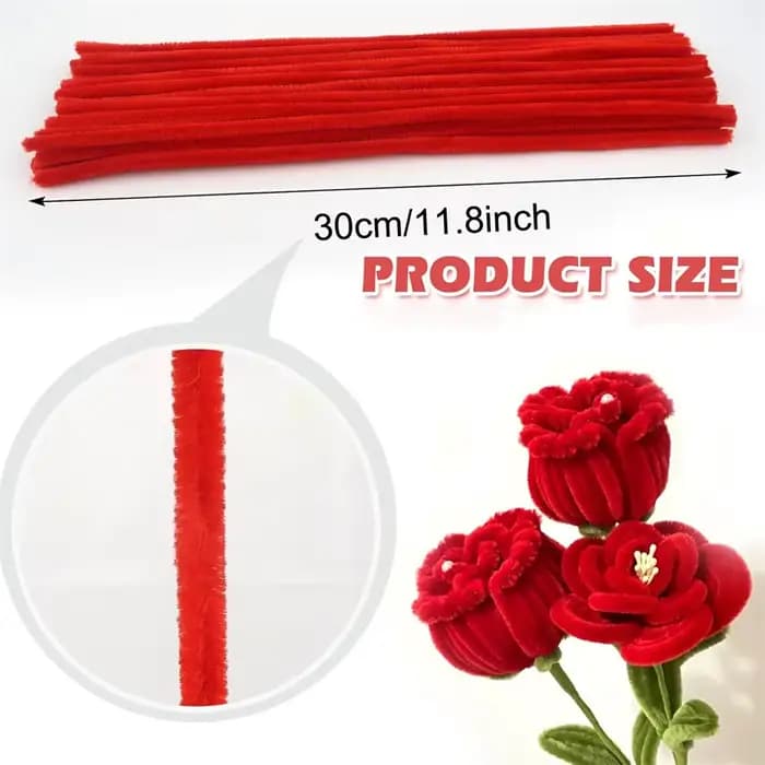 230 pièces/ensemble de tiges en chenille avec centres floraux, matériaux pour loisirs créatifs DIY, jouet artistique pour enfants, décoration pour mariage, fête et maison