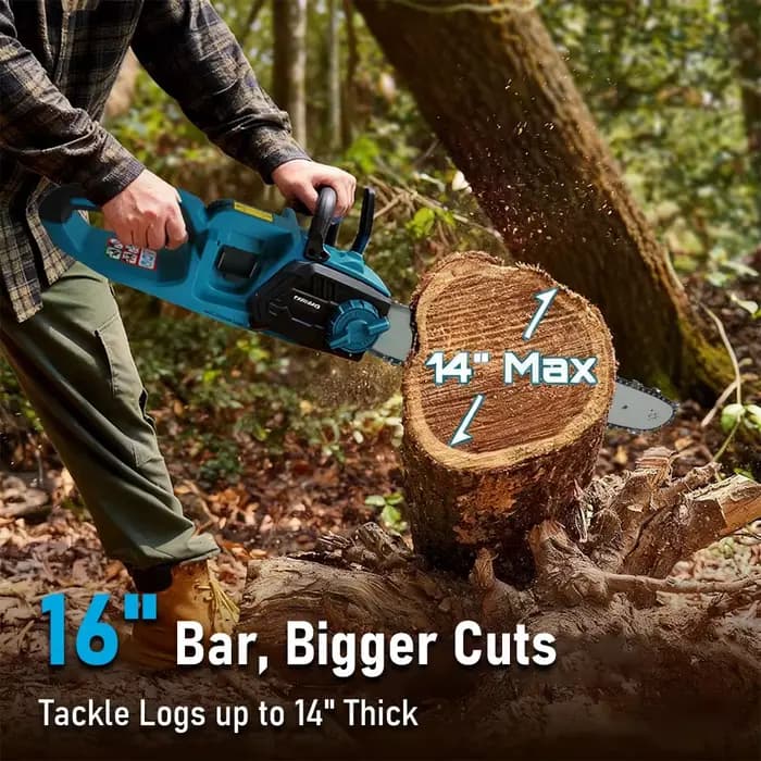 Scie à chaîne électrique sans fil 16 pouces (pour Makita)
