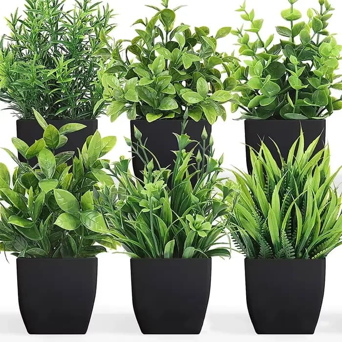 Plantes artificielles bonsaï vert en pot, petit arbre, plantes d'herbe, bureau, ferme, Table de salle de bain, décoration de jardin de maison, fête de mariage