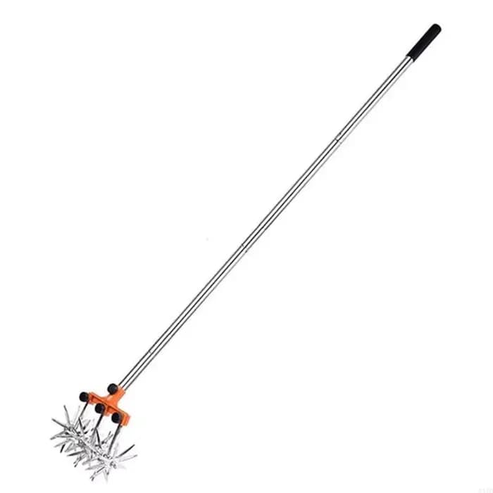 Ergonomic Garden Soil Solonder Metal Build sans effort Fonctionnement parfait pour les utilisateurs âgés Petit stockage M4YD
