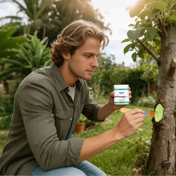 Pâte protectrice naturelle pour plaies d'arbres