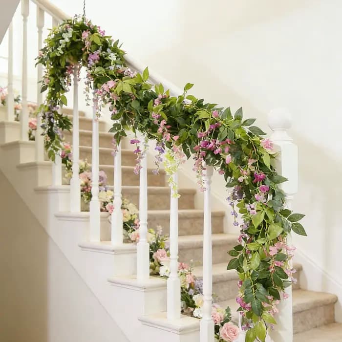 Guirlande de plantes artificielles de lierre pour décoration de maison