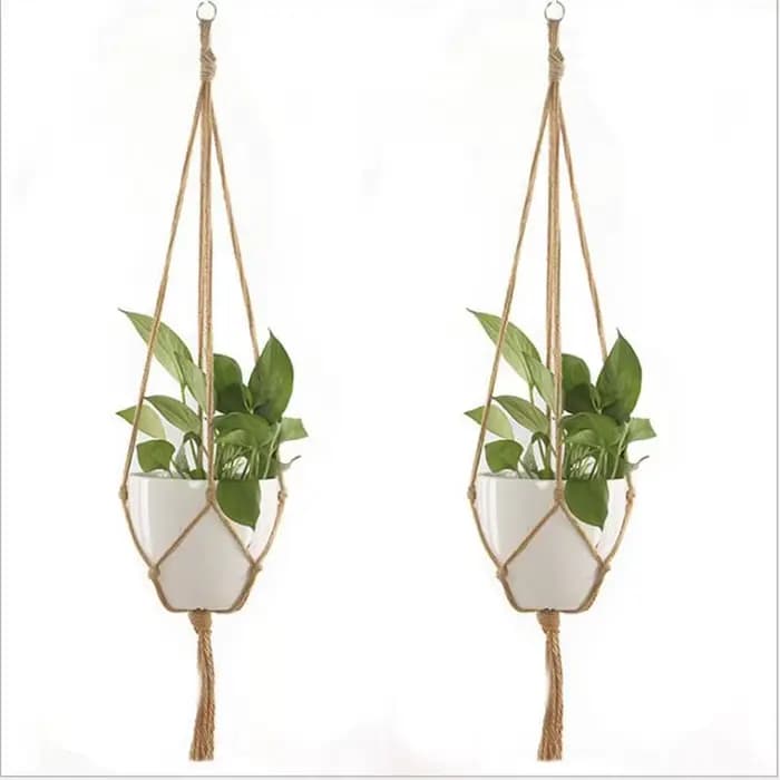 ConfronPlant-Cintre de plante en macramé fait à la main