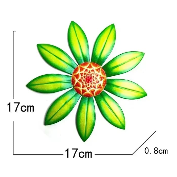Décoration murale de jardin en métal