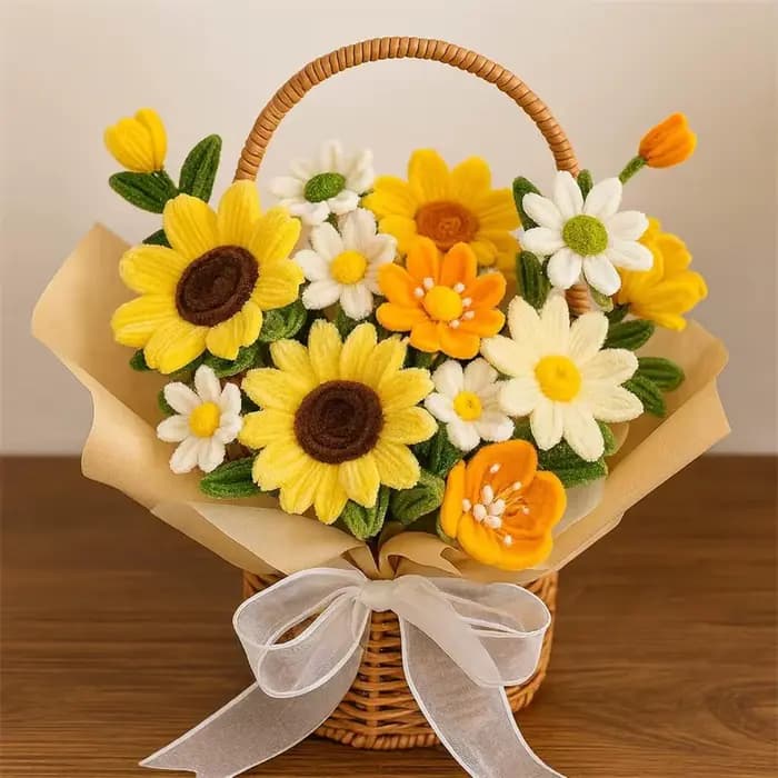 230 pièces/ensemble de tiges en chenille avec centres floraux, matériaux pour loisirs créatifs DIY, jouet artistique pour enfants, décoration pour mariage, fête et maison