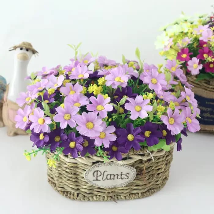 JAROWN Simulation fleur petite marguerite 7 branches Cosmos fausse