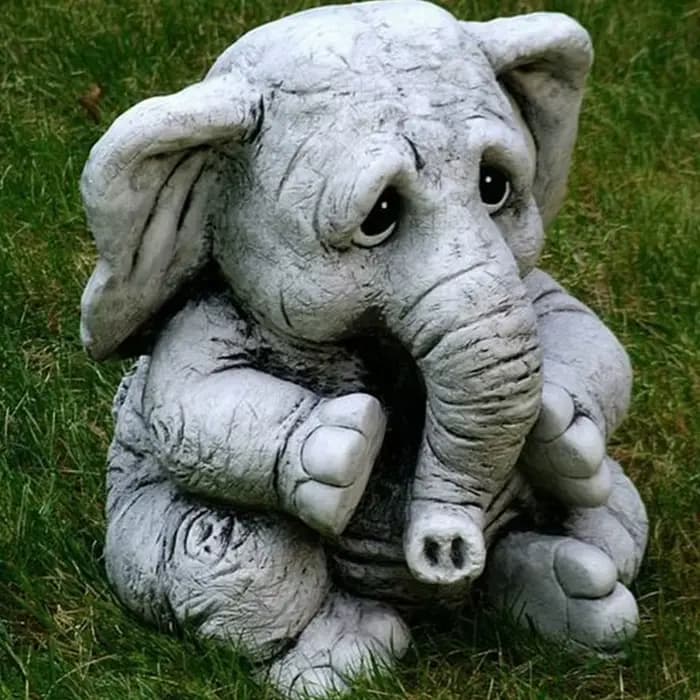 Statues d'éléphant de jardin