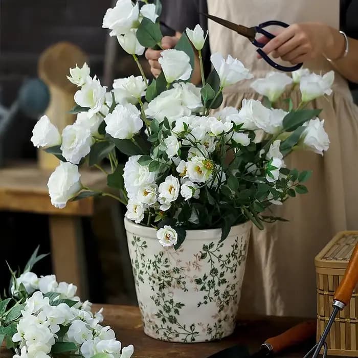 Pot de fleurs en céramique grand format