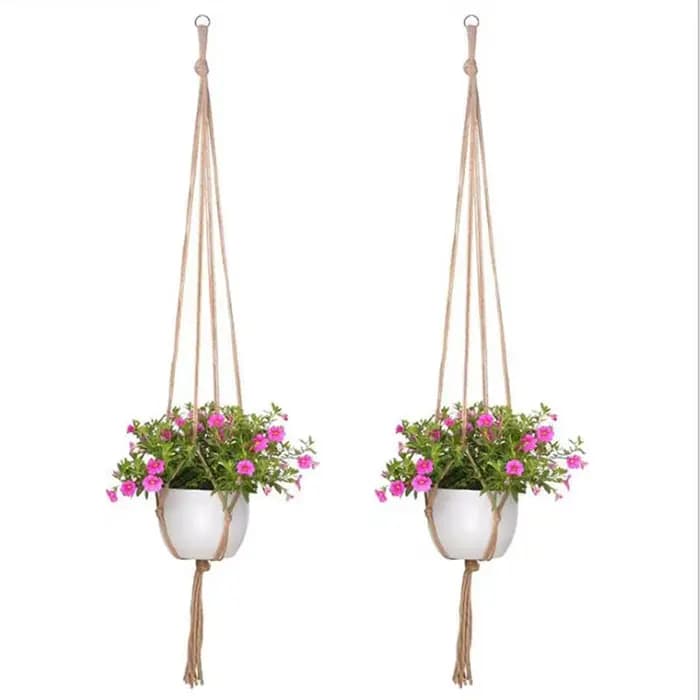 ConfronPlant-Cintre de plante en macramé fait à la main