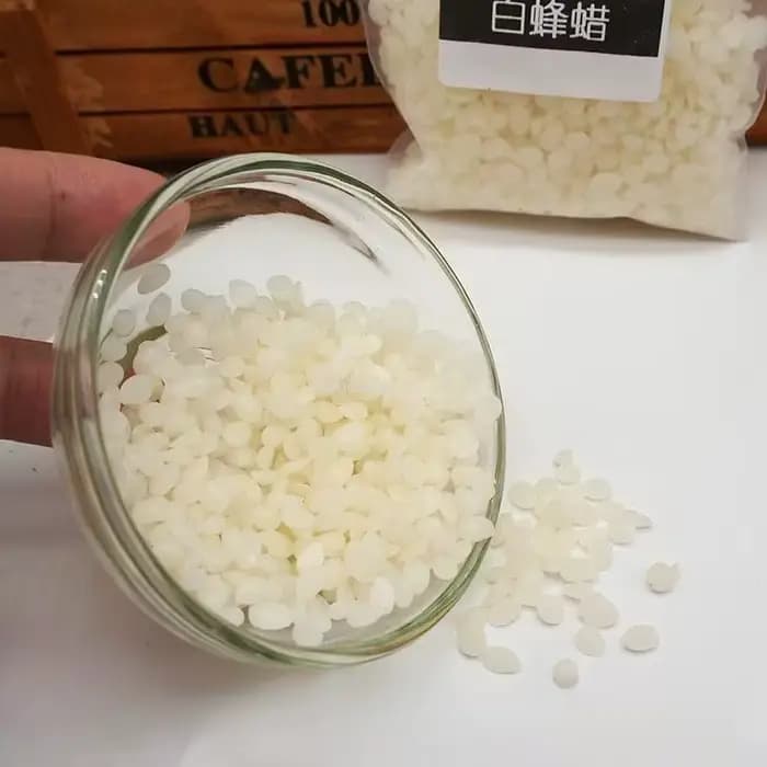 Cire de miel blanche de qualité supérieure, particules naturelles, bricolage, bougie parfumée créative faite à la main, matériel de fabrication de fleurs, cire d'abeille blanche, 1kg