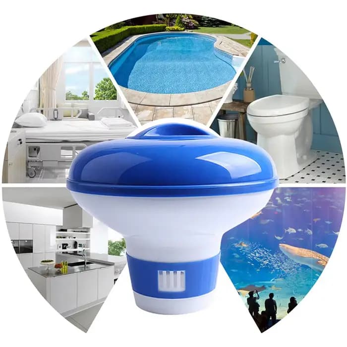 Flotteur distributeur automatique de produits chimiques pour piscine, pour comprimés de chlore et de bromure, pour l'entretien des spas, des bains à remous et des piscines