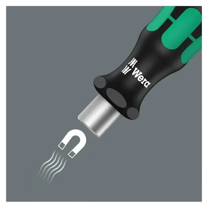 Wera 813 Bits support à main avec poignée de mandrin à dégagement rapide Anti roulement Mini tournevis bitholder outil