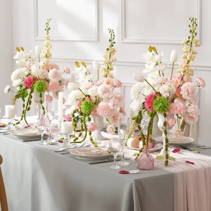 A9150 Angela Flower Bouquet de lys calla artificiels avec verdure