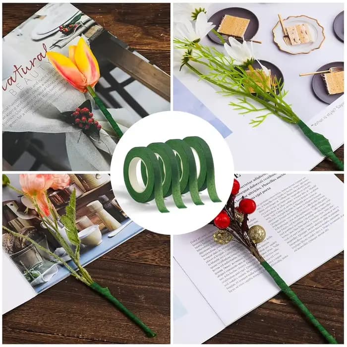 Bâtons de tige de fleur verte