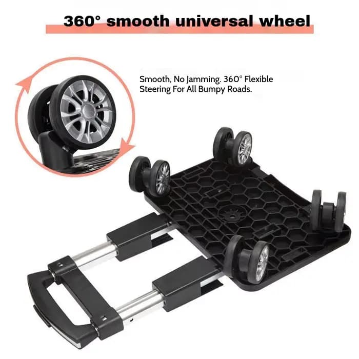 Chariot pliable à 5 roues avec frein