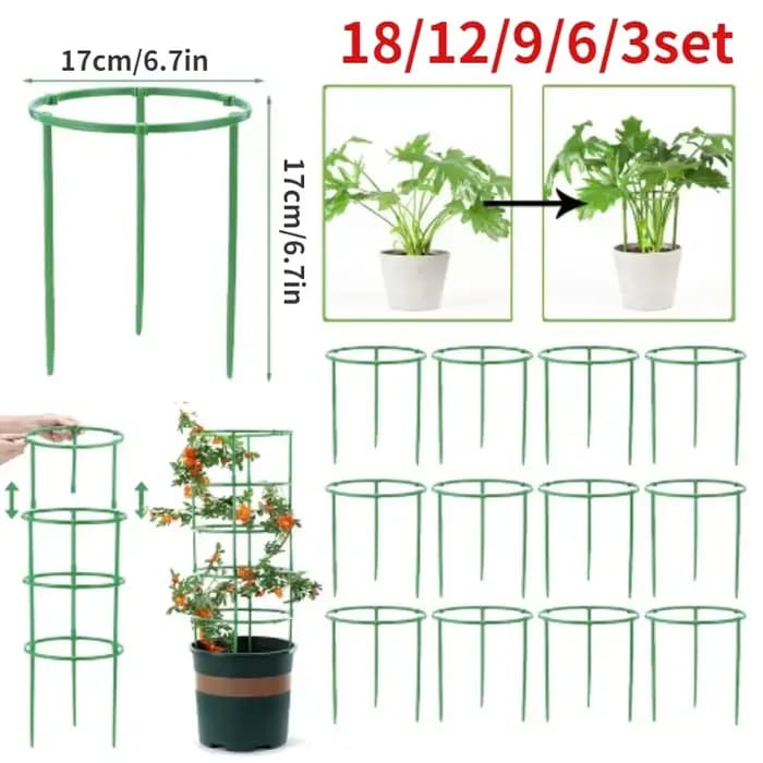 Cages à tomates treillis colonne en plastique Support de plante de vigne