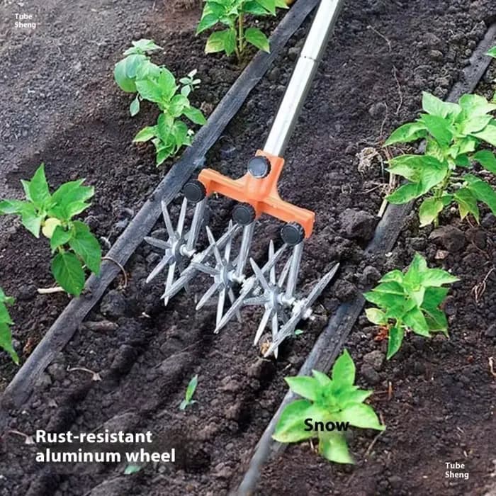 Ergonomic Garden Soil Solonder Metal Build sans effort Fonctionnement parfait pour les utilisateurs âgés Petit stockage M4YD