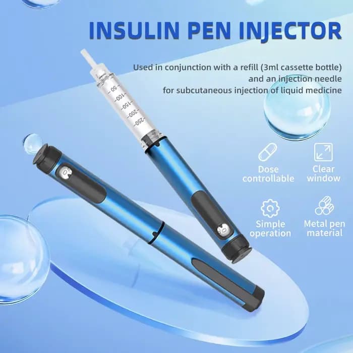 Stylo d'injection d'insuline de 3 ml pour le contrôle de la glycémie, dispositif de gestion du diabète, injection de glycémie, stylo d'injection d'insuline