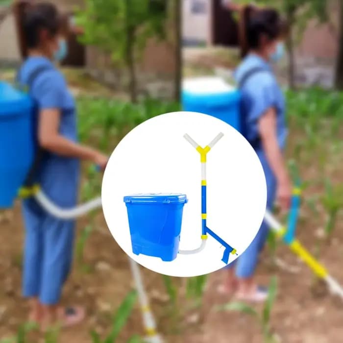 Épandeur d'engrais granulaire à dos de 25l