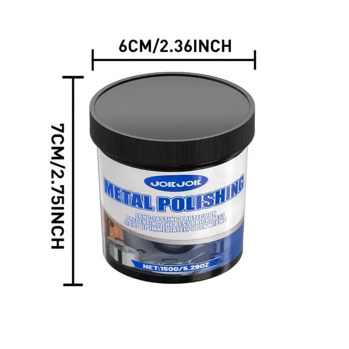Pâte à polir miracle |   Agent de polissage métallique polyvalent pour cuisinières, hottes, ustensiles de cuisine et éviers pour la restauration