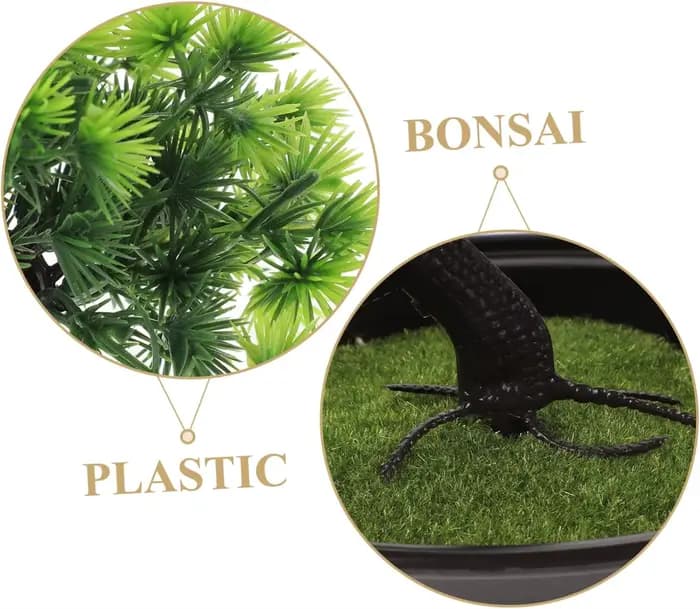 Welcome Pine Artificial Bonsai Juniper Tree Potted False Plant Ornaments Pots for Indoor