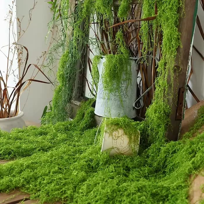 Micro Simulation de fausse mousse verte