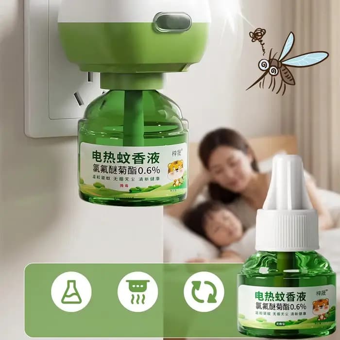 Diffuseur Électrique Anti-Moustiques : Répulsif Liquide Inodore Contre les Insectes et les Moustiques Nuisibles