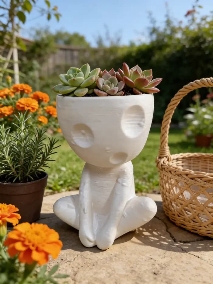 Pot de fleur de poupée Simple et original