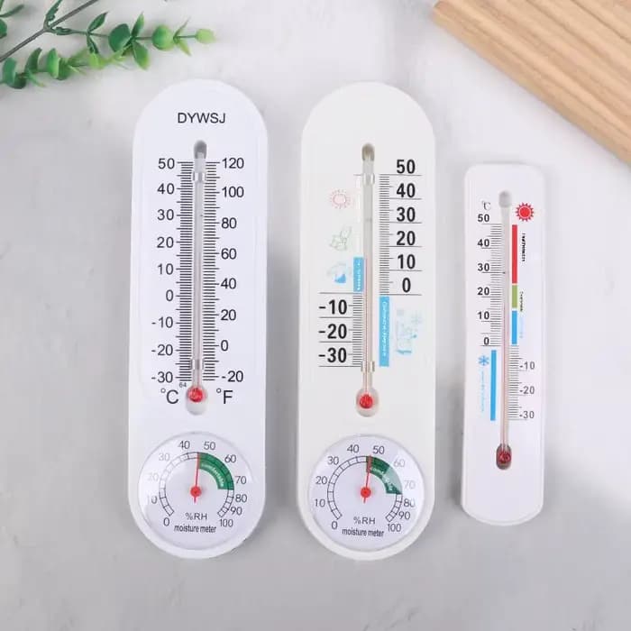 Hygromètre thermomètre mural avec fonction de suspension pour la maison - Mètre de température et d'humidité pour salle d'élevage