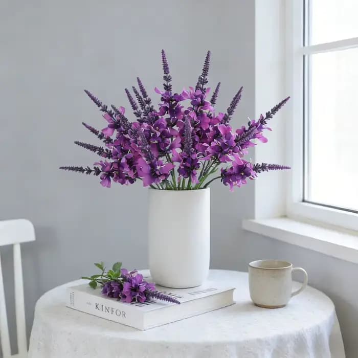 Herbe artificielle de lavande de 16